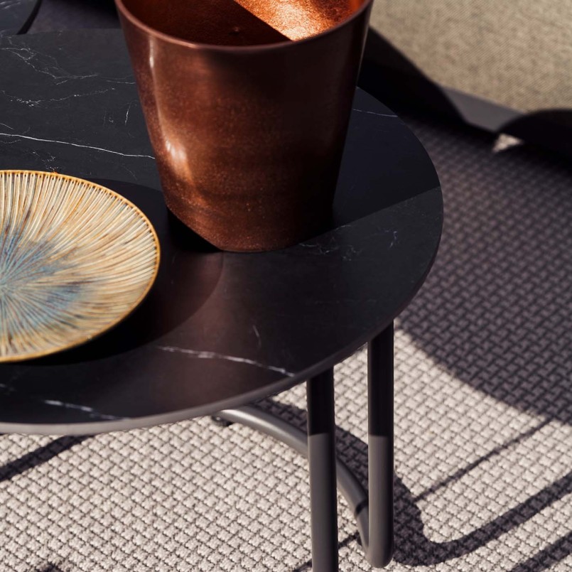 Dark grey corner sofa and two coffee tables - Lagos - Gescova