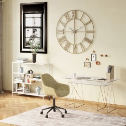 Tréteaux de bureau en acier chromé - Polar - Kare Design
