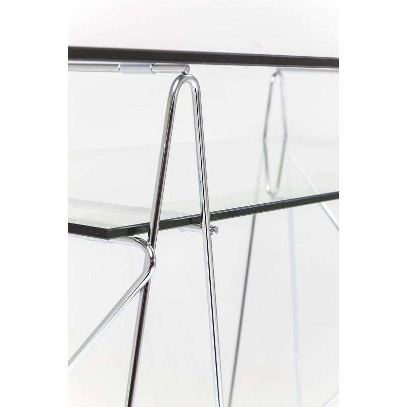 Tréteaux de bureau en acier chromé - Polar - Kare Design