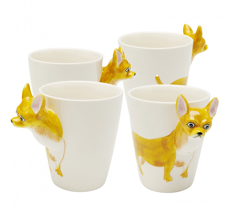 Mug chihuahua (4/set) Kare Design Mug chihuahua (4/set) Kare Design