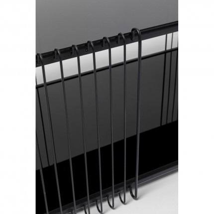 Table basse Wire Double 120x60cm noire Kare Design