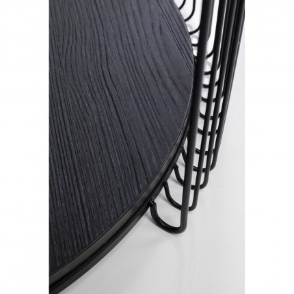 Tables basses Wire Double bois noir set de 2 Kare Design