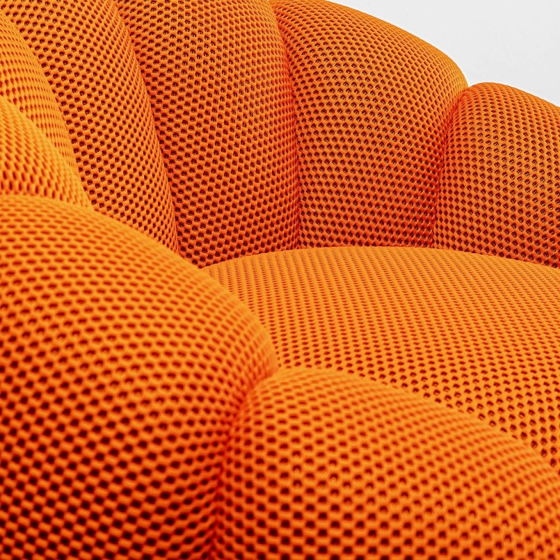 Orange swivel armchair - Peppo Bloom - Kare Design