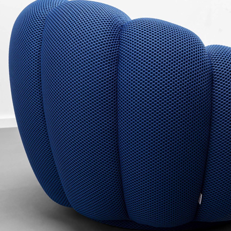 Fauteuil pivotant bleu - Peppo Bloom - Kare Design