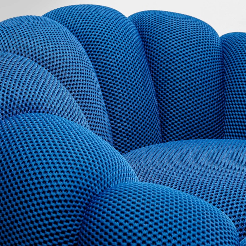Fauteuil pivotant bleu - Peppo Bloom - Kare Design