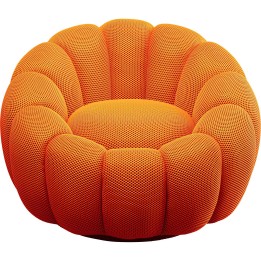 Fauteuil pivotant orange - Peppo Bloom - Kare Design