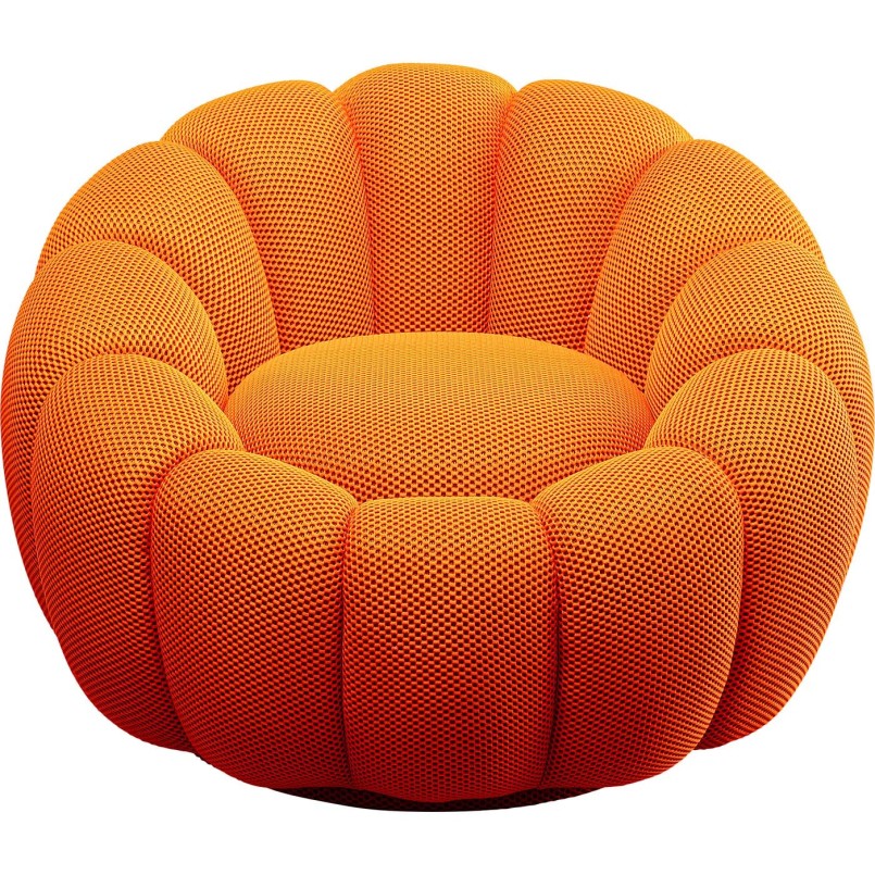 Fauteuil pivotant orange - Peppo Bloom - Kare Design