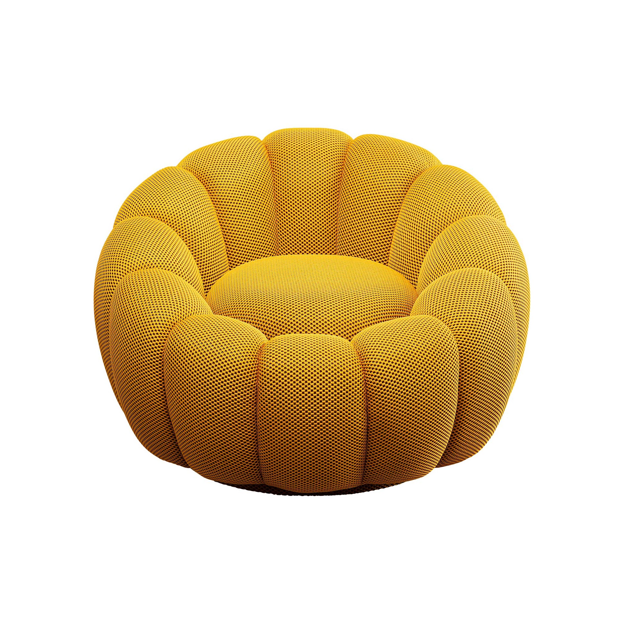 Fauteuil pivotant Peppo Bloom jaune Kare Design