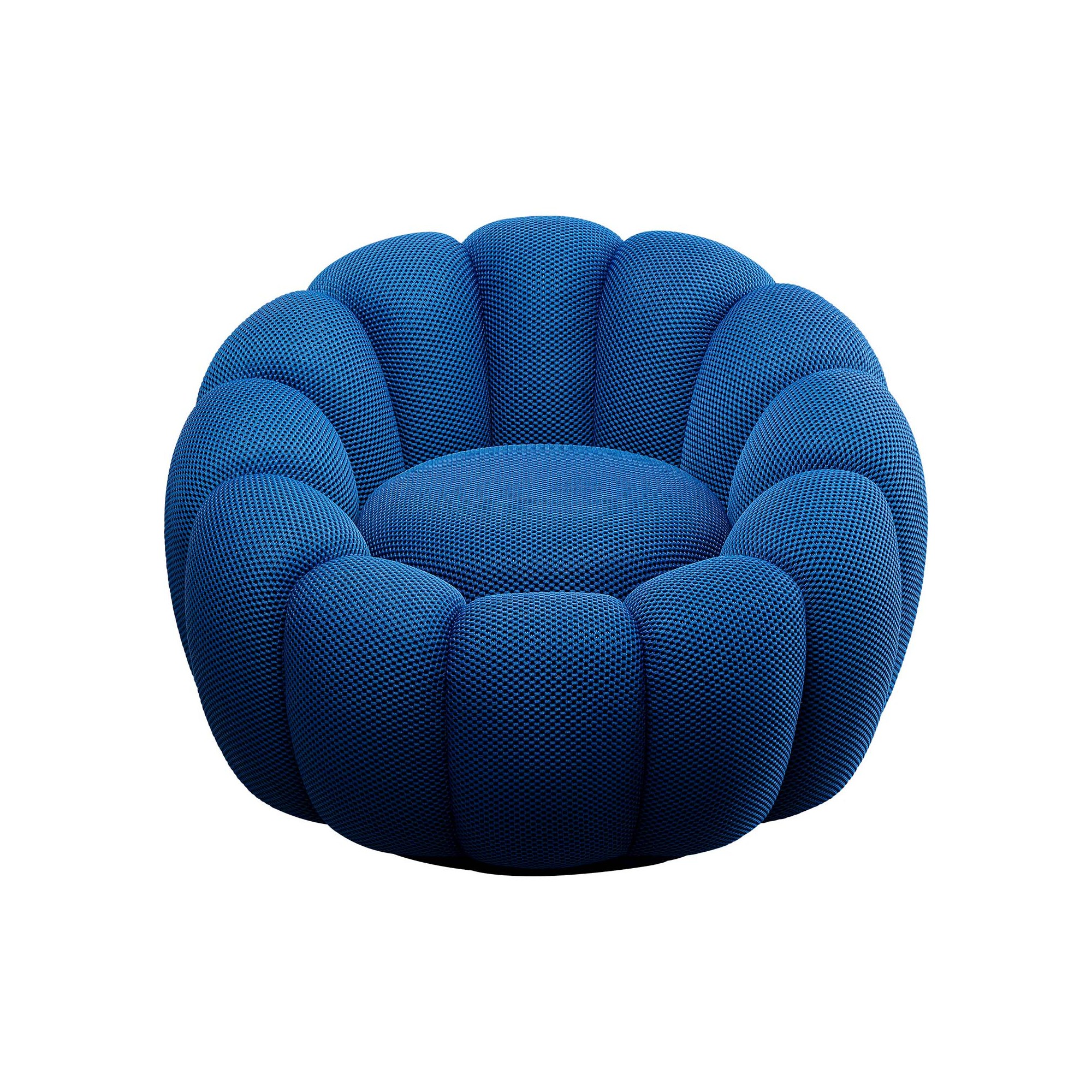 Fauteuil pivotant Peppo Bloom bleu Kare Design