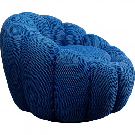 Fauteuil pivotant Peppo Bloom bleu Kare Design