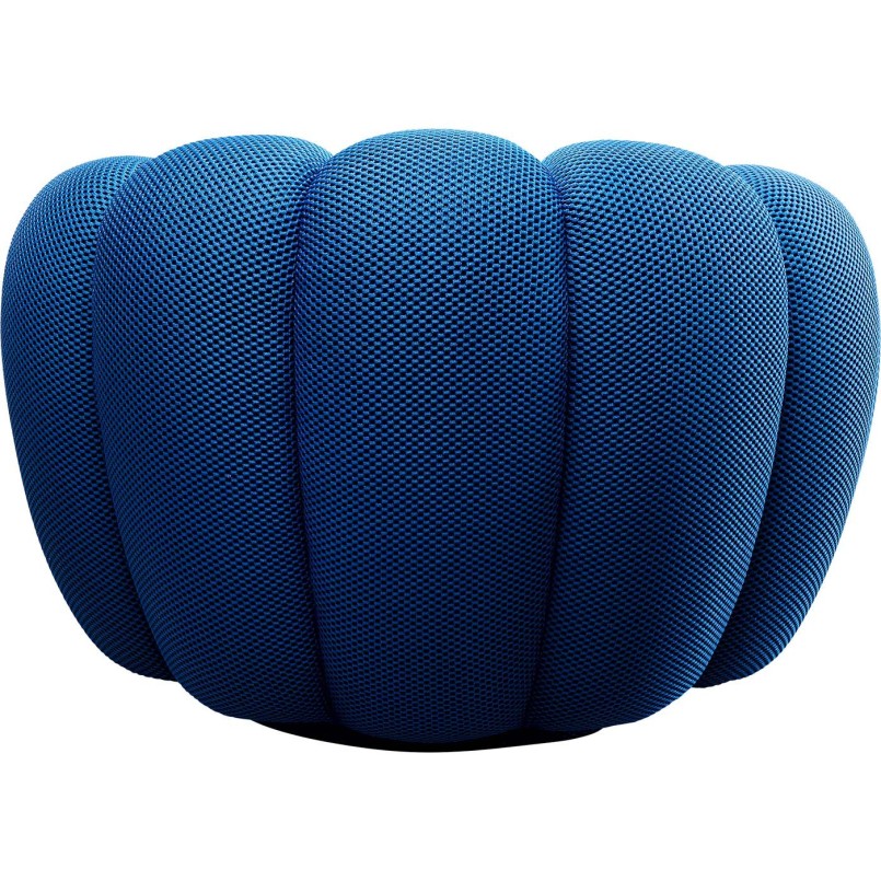 Fauteuil pivotant bleu - Peppo Bloom - Kare Design