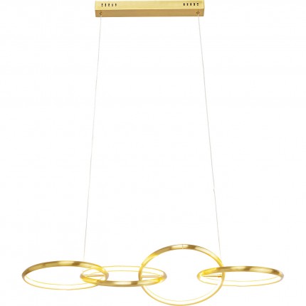 Suspension Galaxy LED 155cm dorée Kare Design