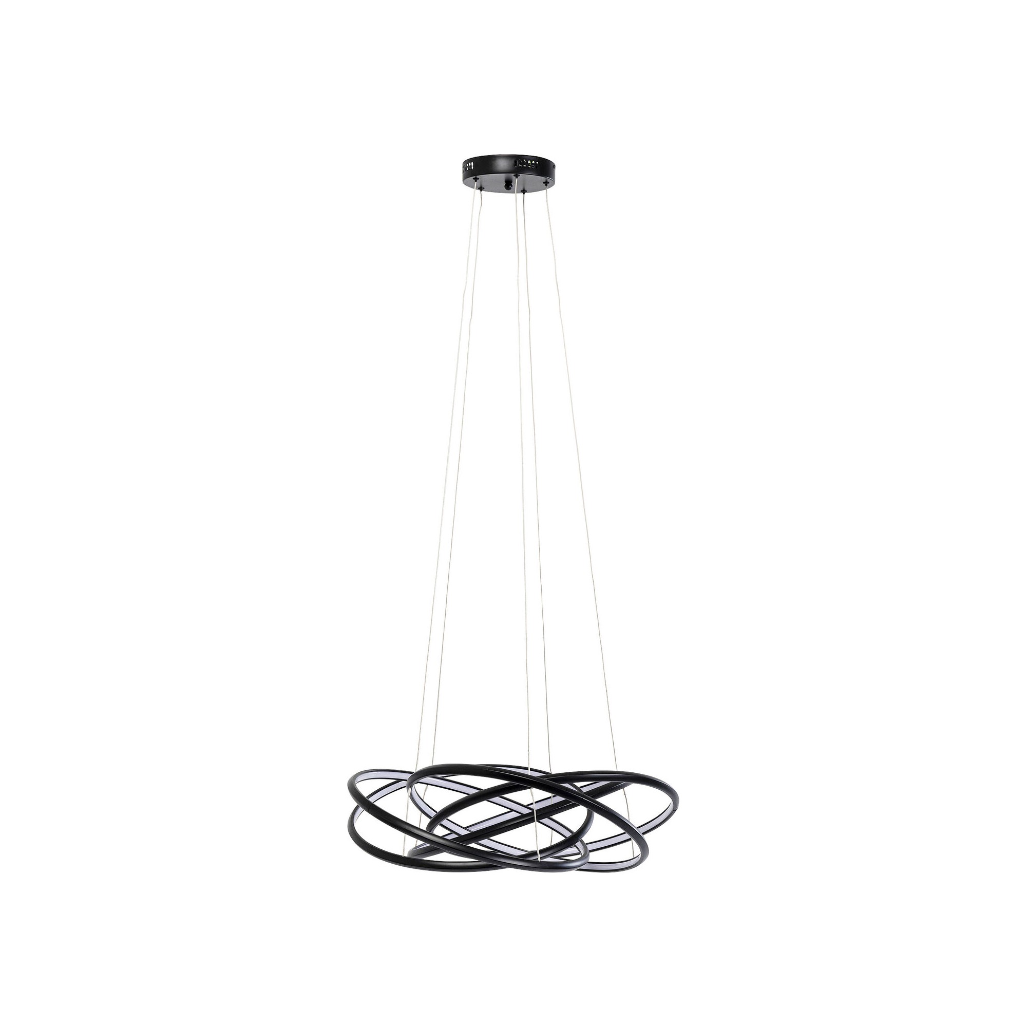 Suspension Saturn noir Ø72cm