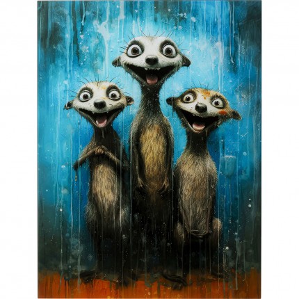 Tableau en verre suricates 60x80cm Kare Design Tableau en verre suricates 60x80cm Kare Design