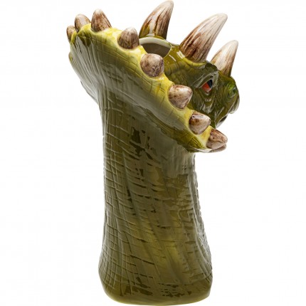 Vase dinosaure vert 33cm Kare Design