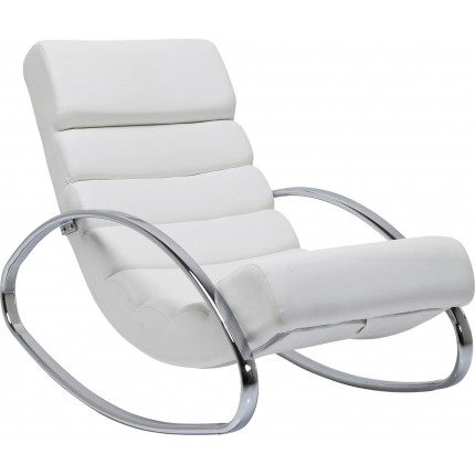 Fauteuil à bascule Manhattan blanc Kare Design