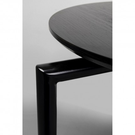 Table d'appoint Easy Living noire bois Kare Design