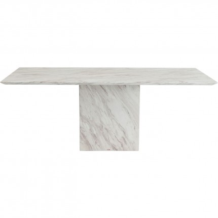 Table Artistico marbre blanc 200x100cm Kare Design