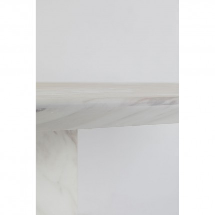 Table Artistico marbre blanc 200x100cm Kare Design