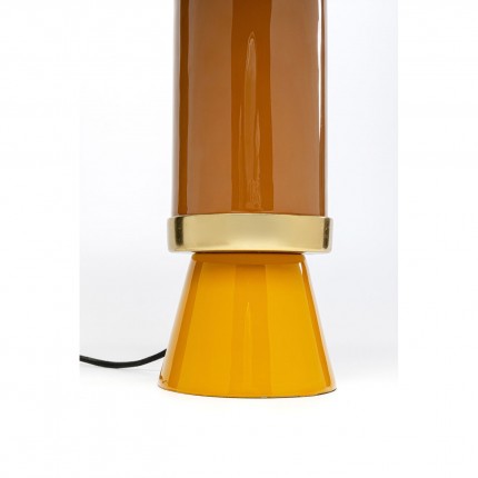 Lampe Josy jaune et marron Kare Design