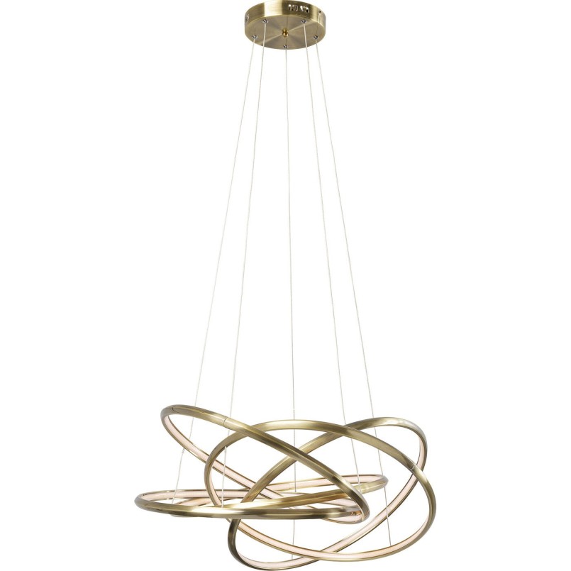 Suspension contemporaine dorée - Saturn - Kare Design