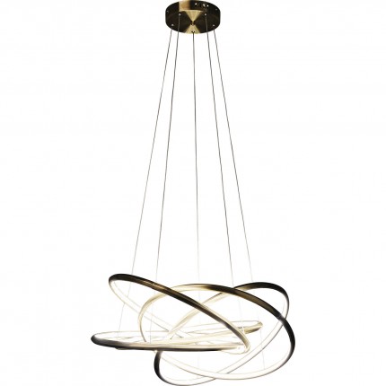 Suspension Saturn LED dorée Kare Design