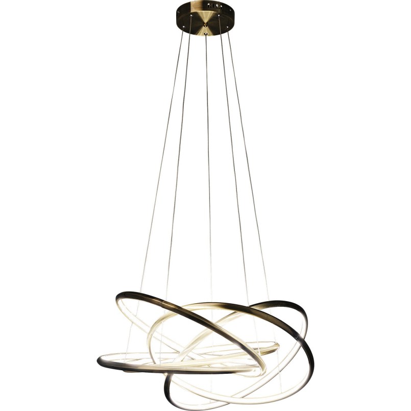 Suspension contemporaine dorée - Saturn - Kare Design