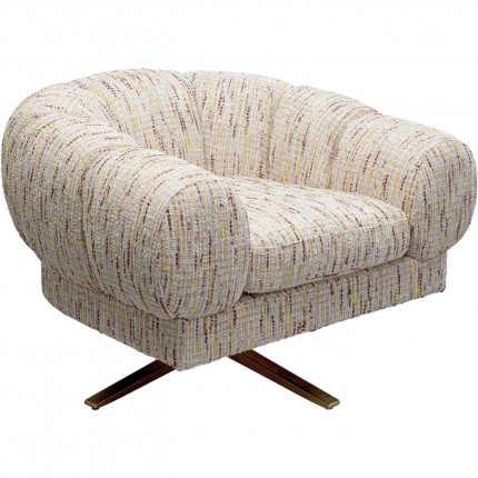 Fauteuil pivotant Janno pastel Kare Design