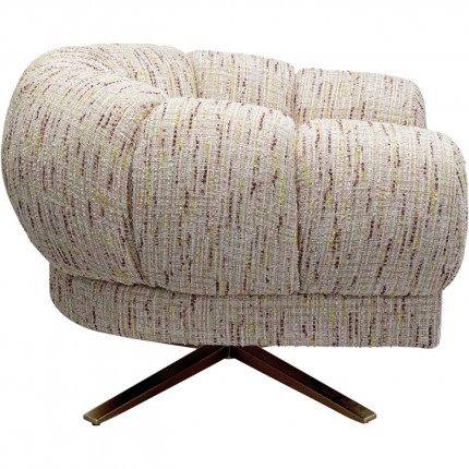 Fauteuil pivotant Janno pastel Kare Design