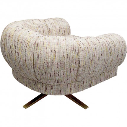 Fauteuil pivotant Janno pastel Kare Design
