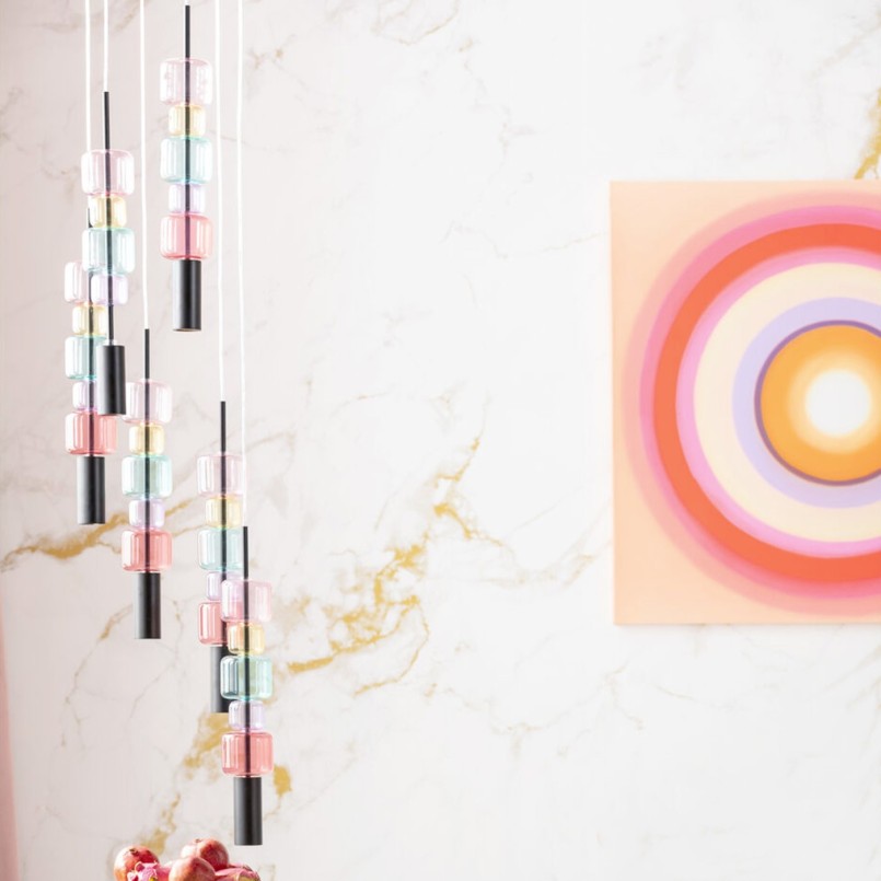 Multicolored glass suspension - Candy Bar - Kare Design