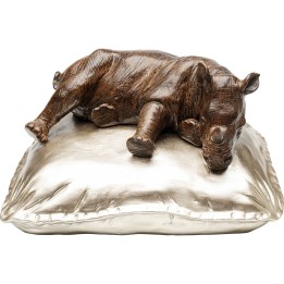 Figurine décorative Sleeping Rhino 37cm