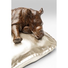 Figurine décorative Sleeping Rhino 37cm