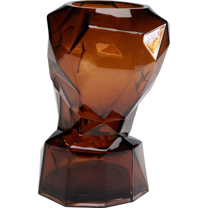 Vase Prisma Face marron 30cm