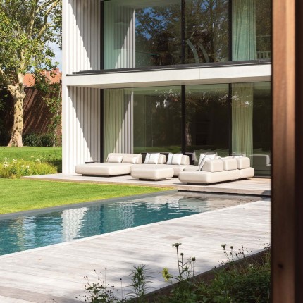 Outdoor sofa element Fiori grey Gescova