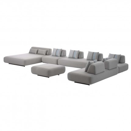 Outdoor sofa element Fiori grey Gescova