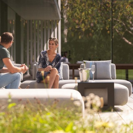 Outdoor sofa element Fiori grey Gescova