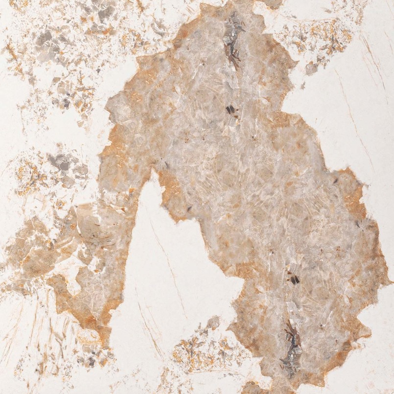 Table à rallonge en grès et acier doré - Connesso - Kare Design