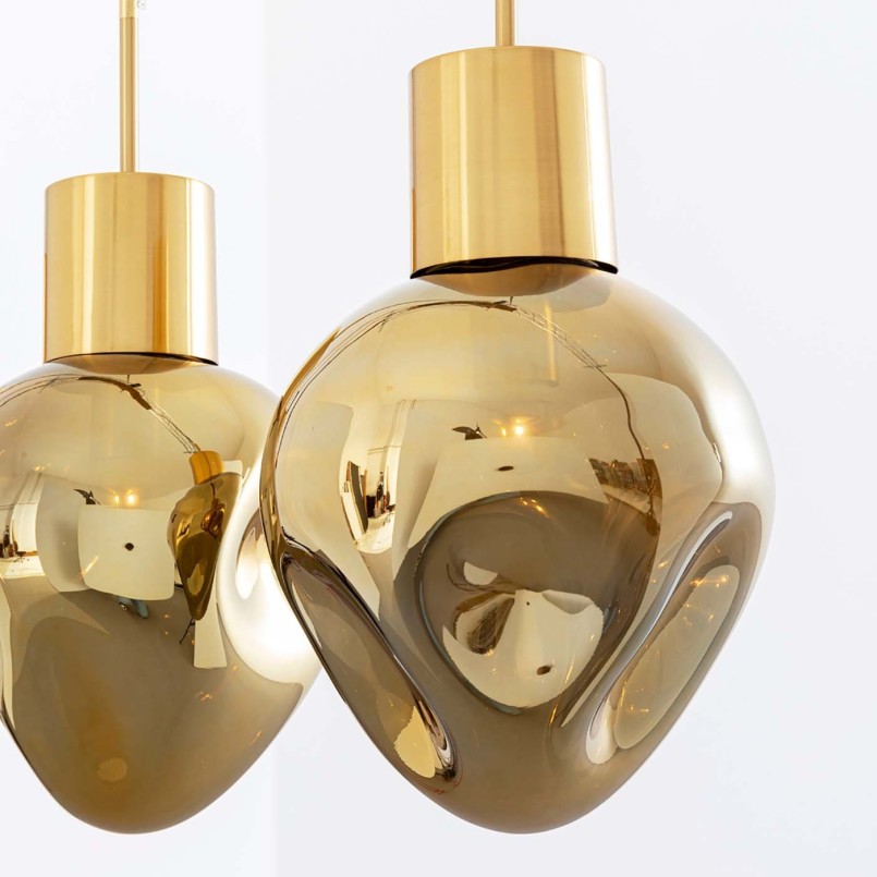 Golden glass suspension - Supernova - Kare Design