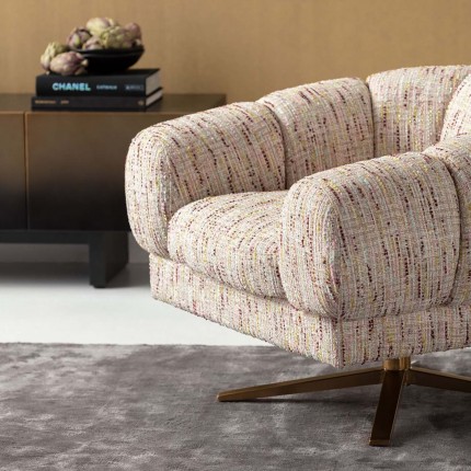 Fauteuil pivotant Janno pastel Kare Design