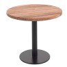 Round garden table in teak and steel - Rosie - Gescova