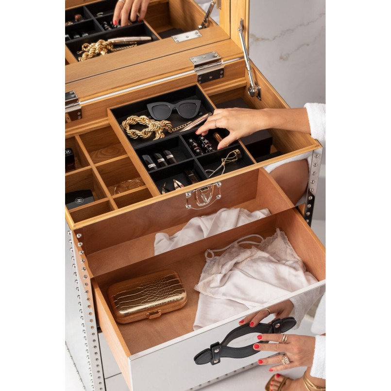 Chiffonnier avec miroir et rangement bijoux - Vegas - Kare Design