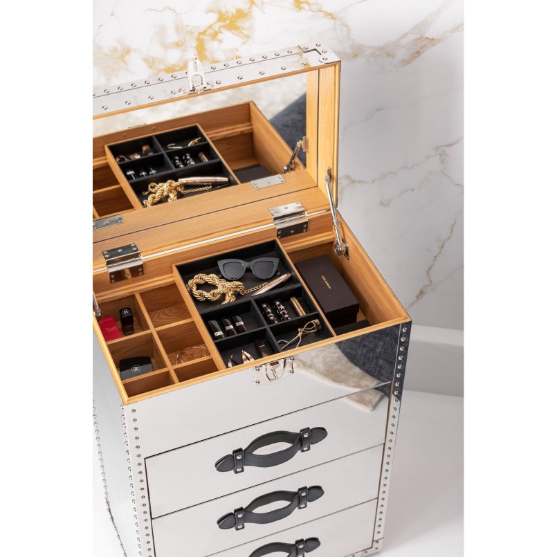 Chiffonnier avec miroir et rangement bijoux - Vegas - Kare Design