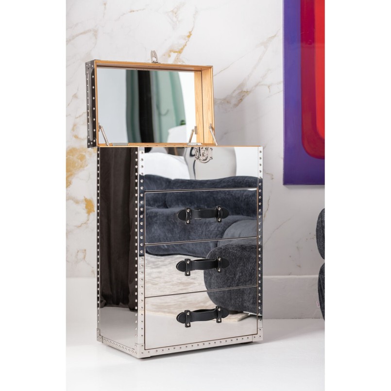 Chiffonnier avec miroir et rangement bijoux - Vegas - Kare Design