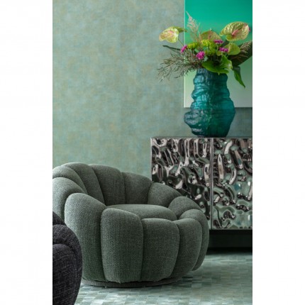 Fauteuil pivotant Peppo Bloom Melange vert Kare Design