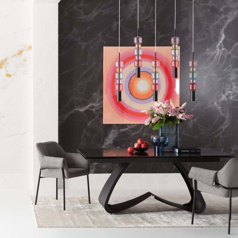 Suspension en verre multicolore - Candy Bar - Kare Design