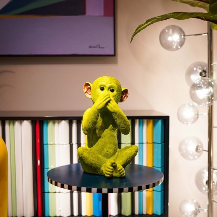 Tirelire singe Iwazaru vert Kare Design