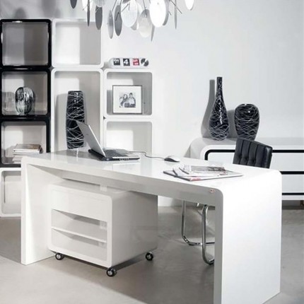 Bureau Club 180x85cm blanc Kare Design