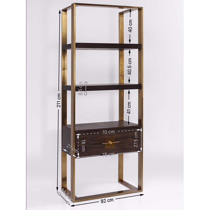 Étagère rétro en bois - Osaka - Kare Design