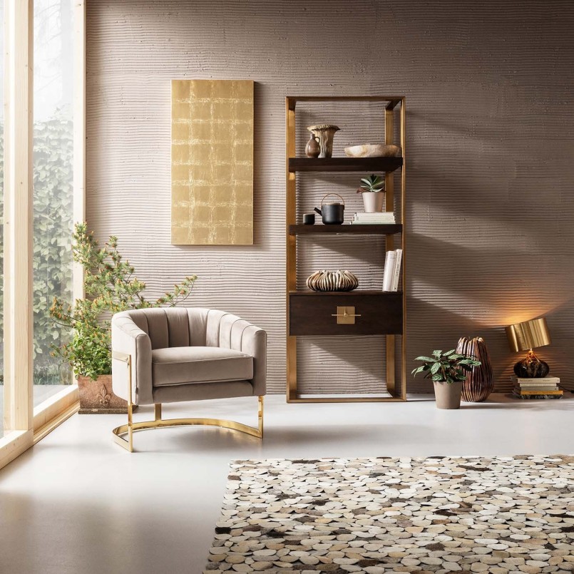 Étagère rétro en bois - Osaka - Kare Design